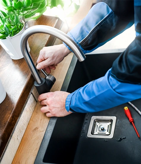 Repairing a sink tap